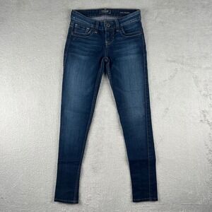 GUESS Womens Power Ultra Skinny Dark Wash Jeans Stretch Denim Casual Size 23 Reg